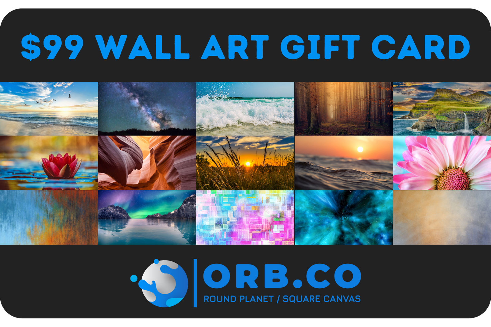 $99 Wall Art Gift Card