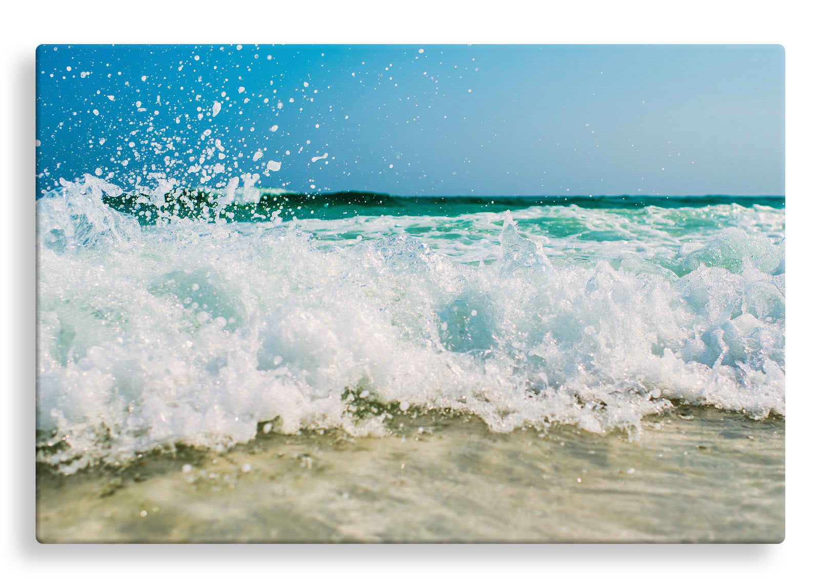 Waves Breaking on Beach