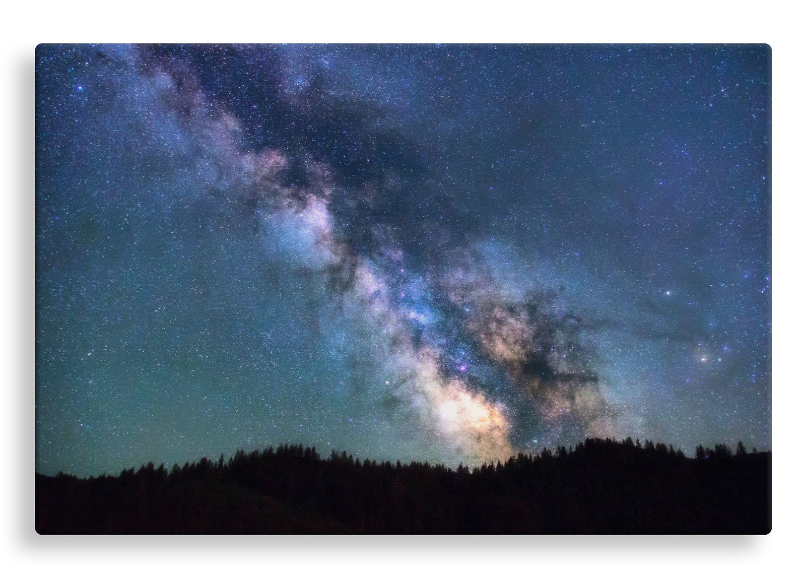 Stars Over Forest Line