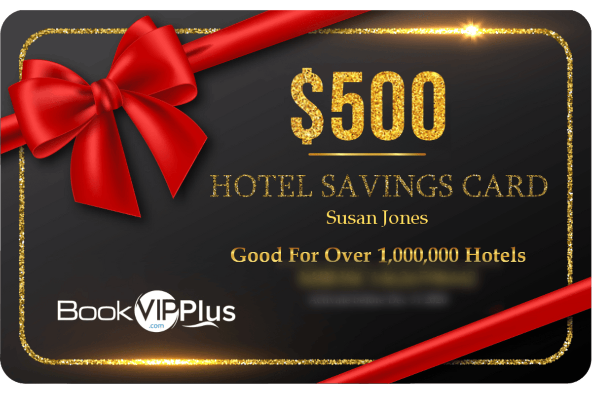 $500 Hotel Savings Card